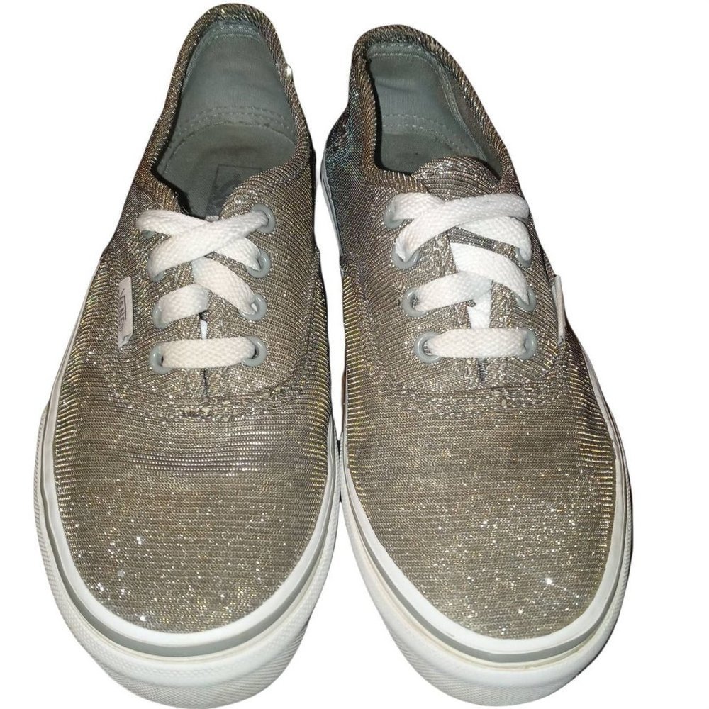 girls Golden vans 3 sparkly style